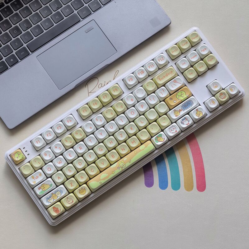 Customized 87-Key Mechanical Keyboard Wired Hot-Swappable White Light Blue Red Brown Pbt Dye-Sublimation Theme Gaming Office Customized 87-Key Mechanical Keyboard Wired Hot-Swappable White Light Blue Red Brown Pbt Dye-Sublimation Theme Gaming Office