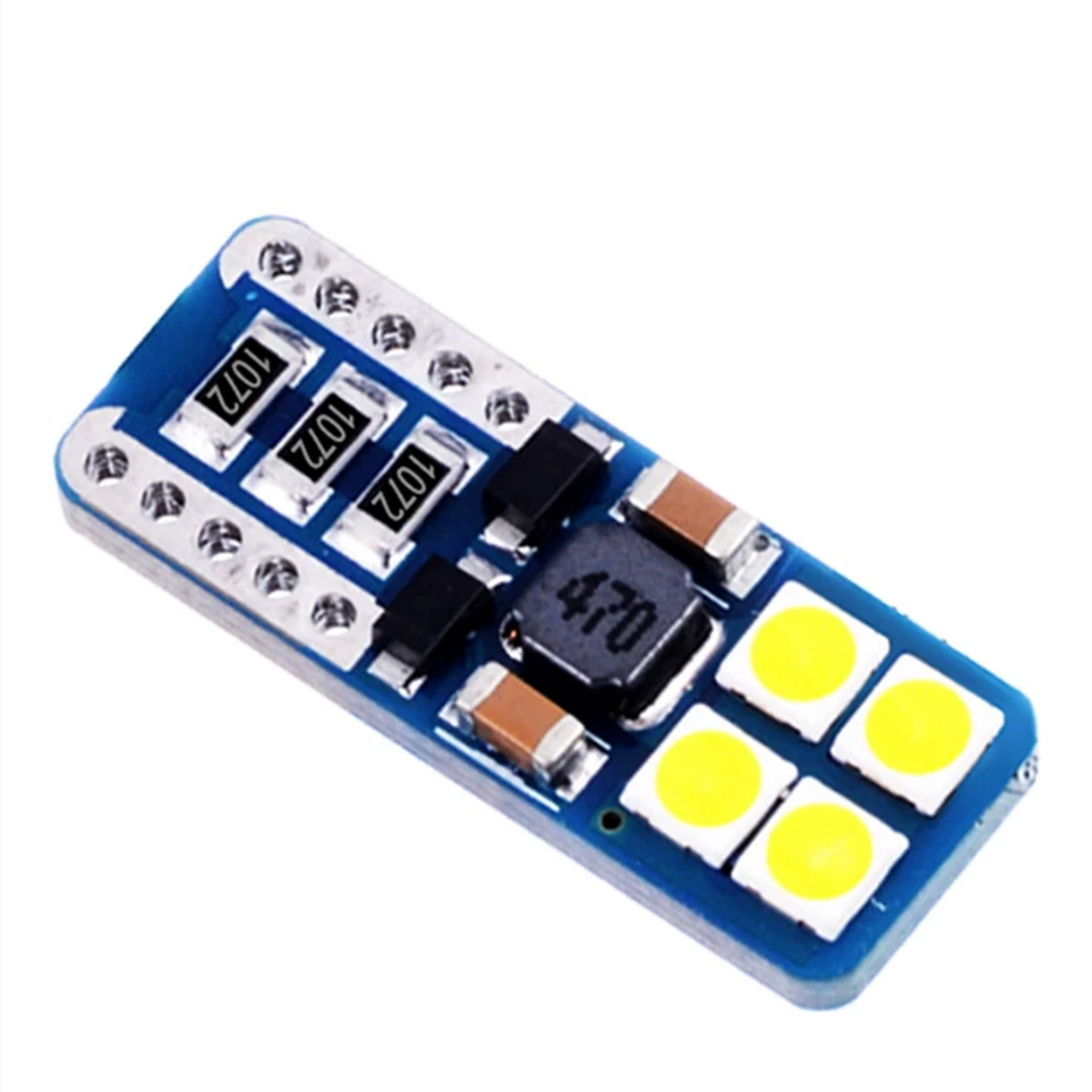 Новый декодированный бесполюсный автомобиль 168 w5w широкий индикатор светодиодная лампа для чтения T10 3030 8SMD номерной светильник