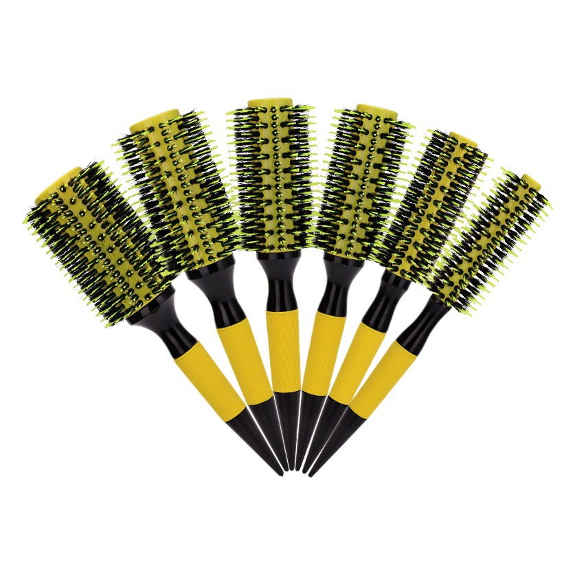 Comercio exterior caliente-Venta de cerdas tubo de aluminio rodillo peine rizador de pelo peine rodillo redondo peine peluquería peine especial para el cabello peine