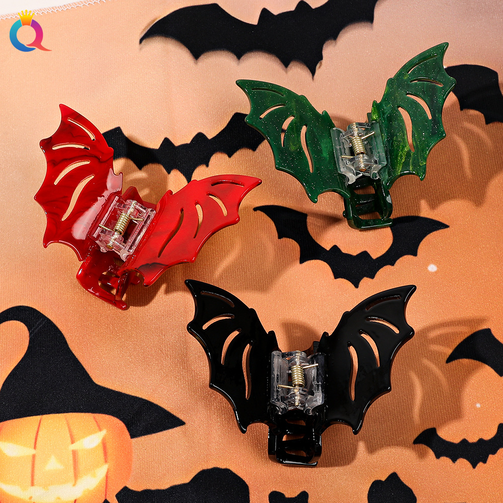 16g Weight Hair Clip, Hair Claws Hair Accessories Type 1 Piece Quantity Holiday, Party, Festival Occasion Plastic Material Halloween Festival Bat, Fish, Shark Pattern Women's Gender Funny Style Funny Women's Bat Fish Shark Plastic Hair Clip Hair Claws