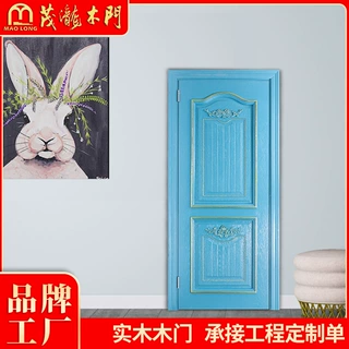 工程专用定制木门批发防盗隔音入户门简约复古厂家直销室内房间门