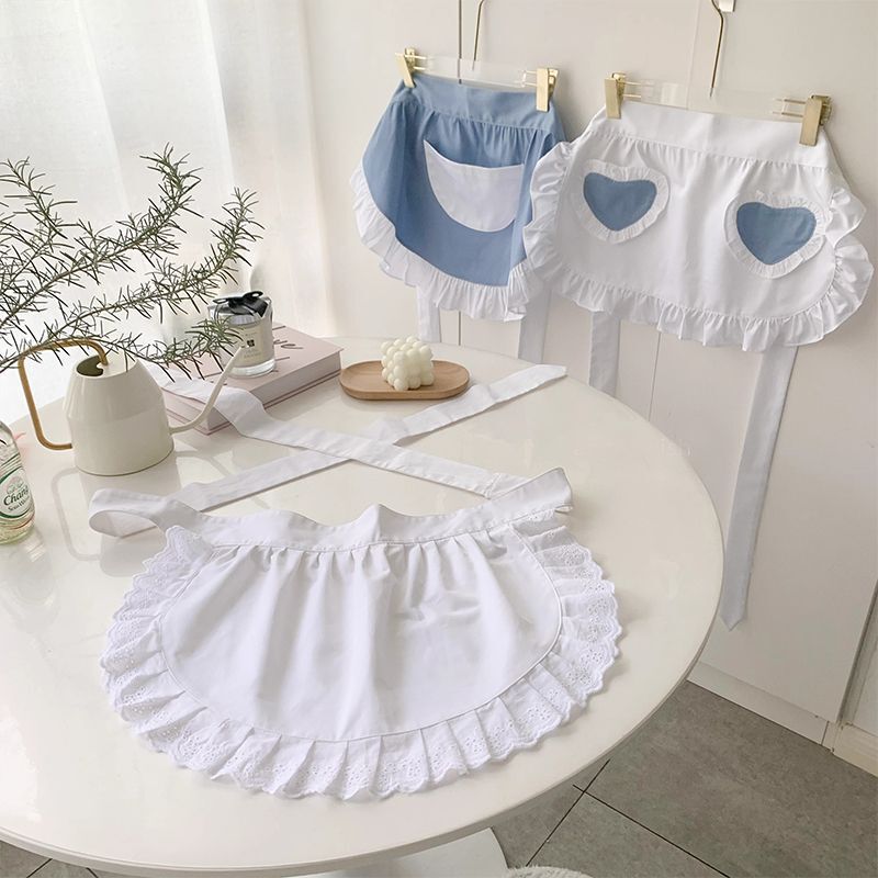 メイドエプロン可愛いお姫様風エプロンソフト妹ロリータ日常よだれ中華小料理娘エプロン|undefined
