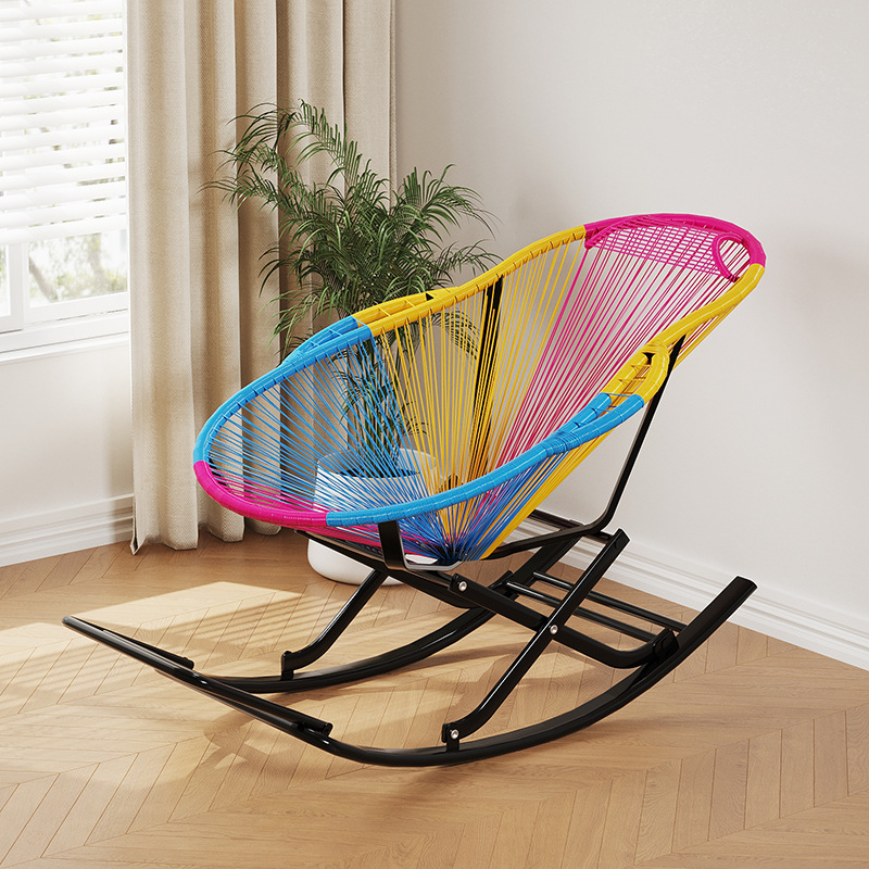 Bird's Nest mecedora (X frame)-Rainbow