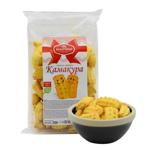 Russian imported corn soda crackers Belogorie brand nutritional breakfast yolk cookies 250g trendy snacks