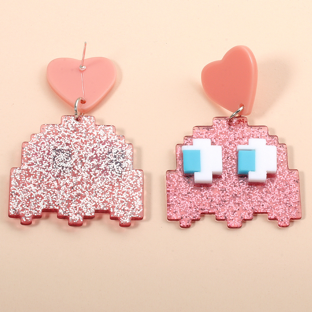 Acrylic Cute Little Monster Pendant Earrings display picture 5