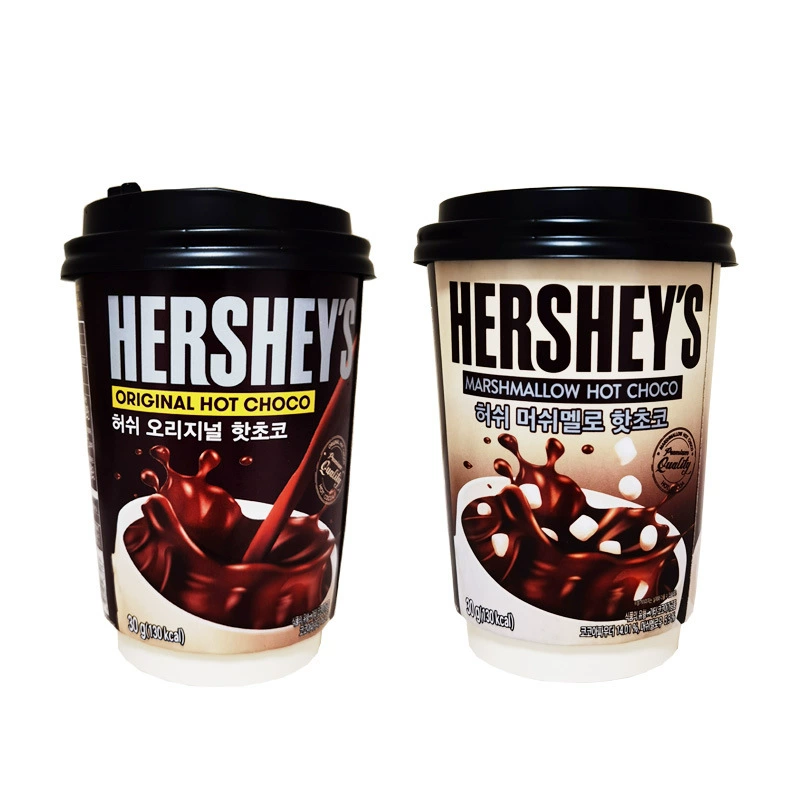Korean imported snacks hershey's classic original instant cocoa chocolate brewing hot drink 5 cups