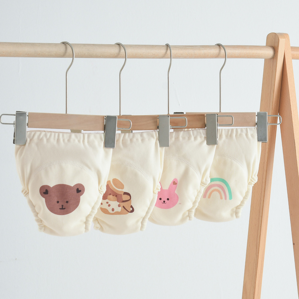 Korean version of gauze cotton baby urine abstinence training study pants gauze diapers waterproof diapers Class A cotton diapers