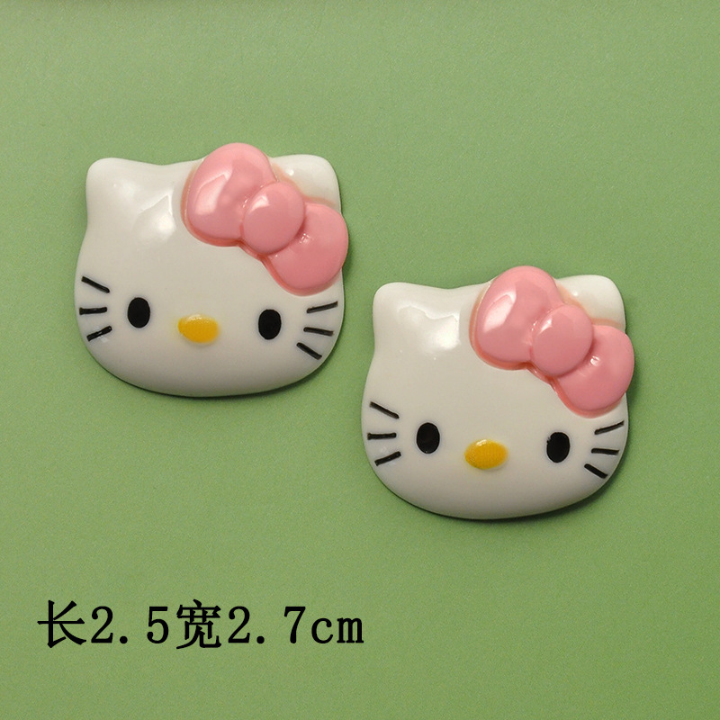 미디엄 핑크 kt 고양이 25*27mm