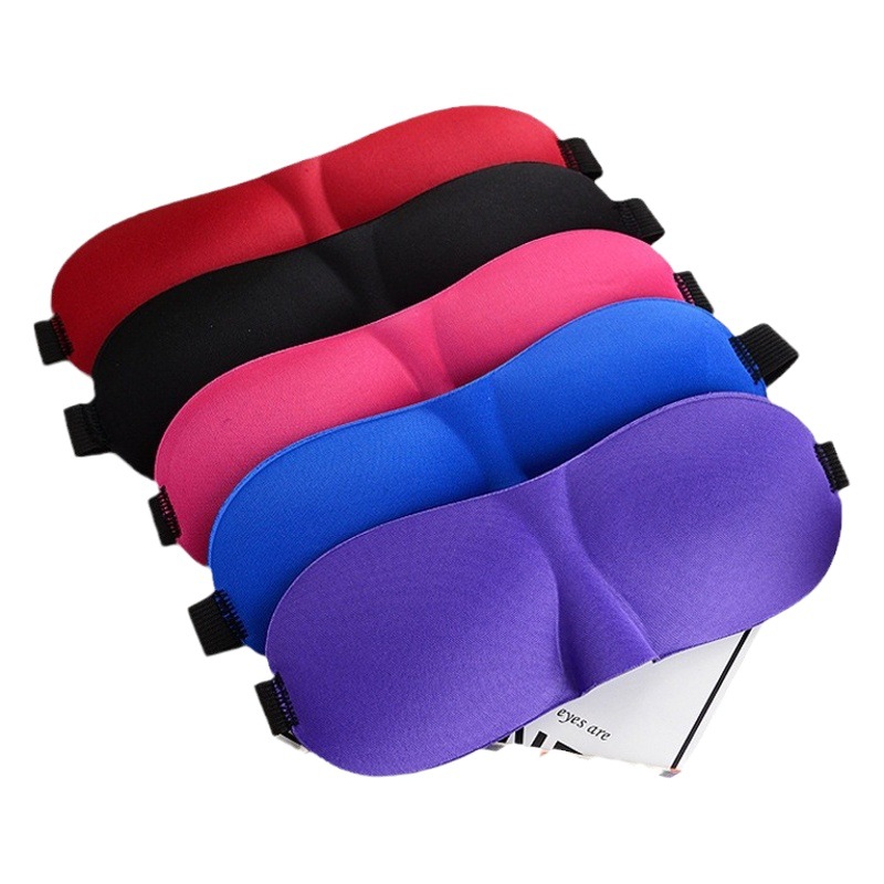 3D sin máscara de ojo tridimensional marca estilo coreano transpirable sombreado máscara de ojo ajuste contorno facial sueño fijo impreso LOGO