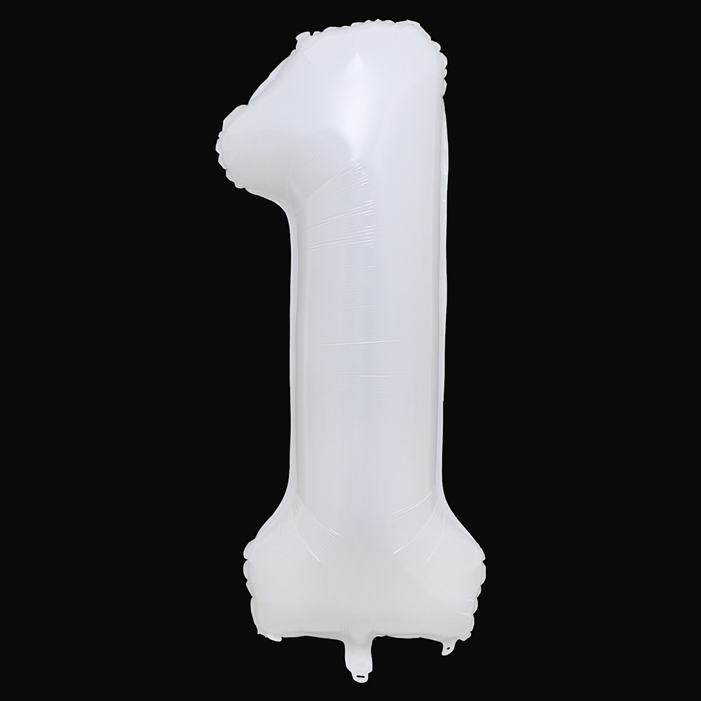 40寸白色数字1