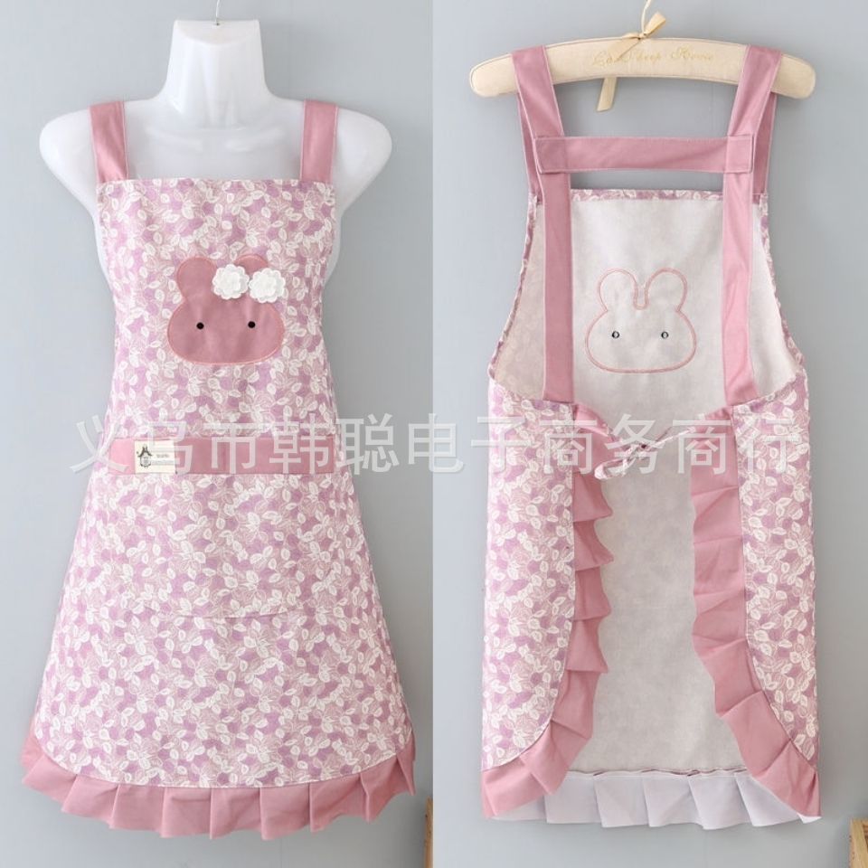 Pure Cotton Canvas Apron For Restaurant And Kitchen Workwear_voghion.com