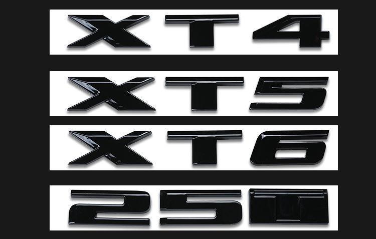 Cadillac lettering CT4 CT5 CT6 car emblem XT4 XT5 XT6 car sticker ATSL Shanghai General black emblem