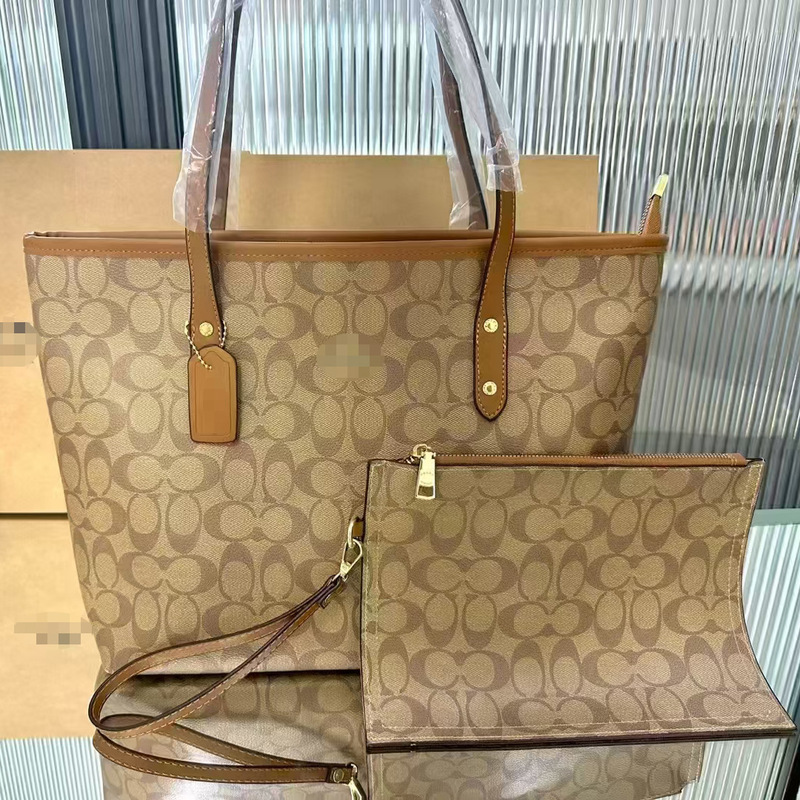 Koujia City33 Tote Shopping Bag Classic Monogram Commuter Shoulder Bag Large Capacity Handbag for Women