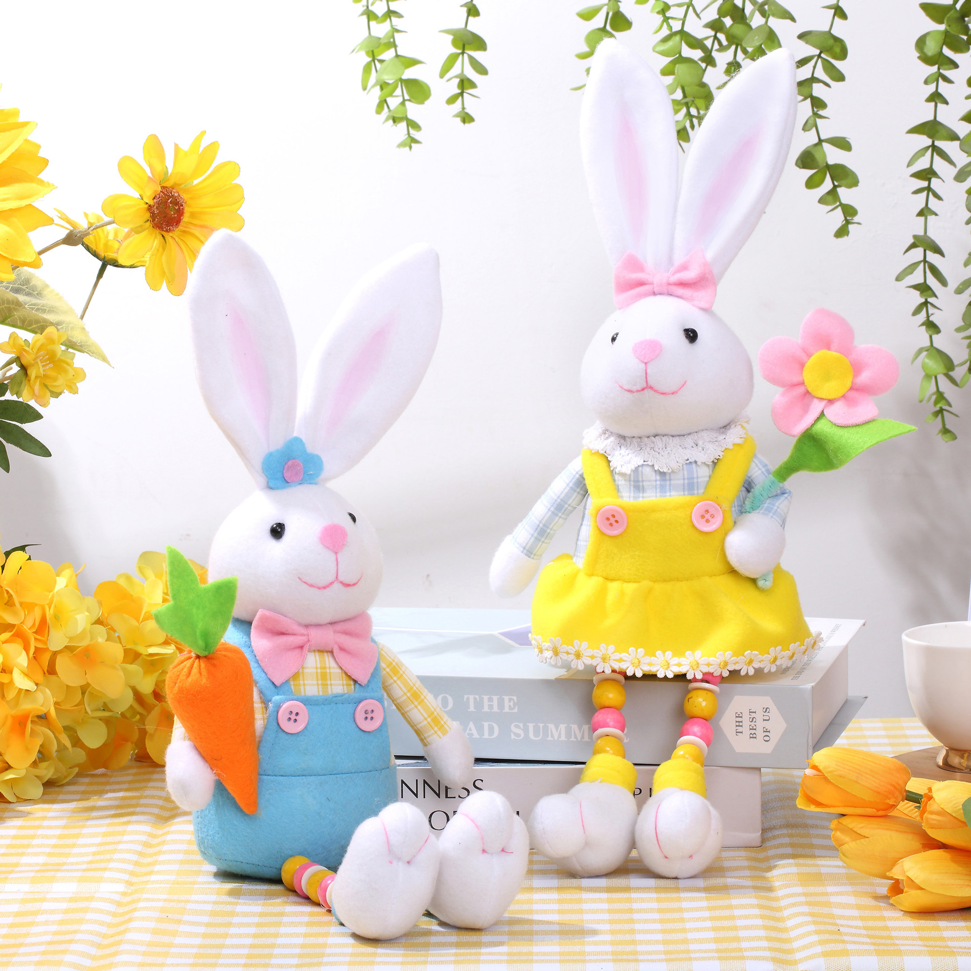 Christmas Pastoral Rabbit Nonwoven Festival Decorative Props display picture 2