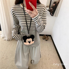 020秋季2025新款慵懒风松弛感宽松上衣早秋薄棉长袖打底衫女士T恤