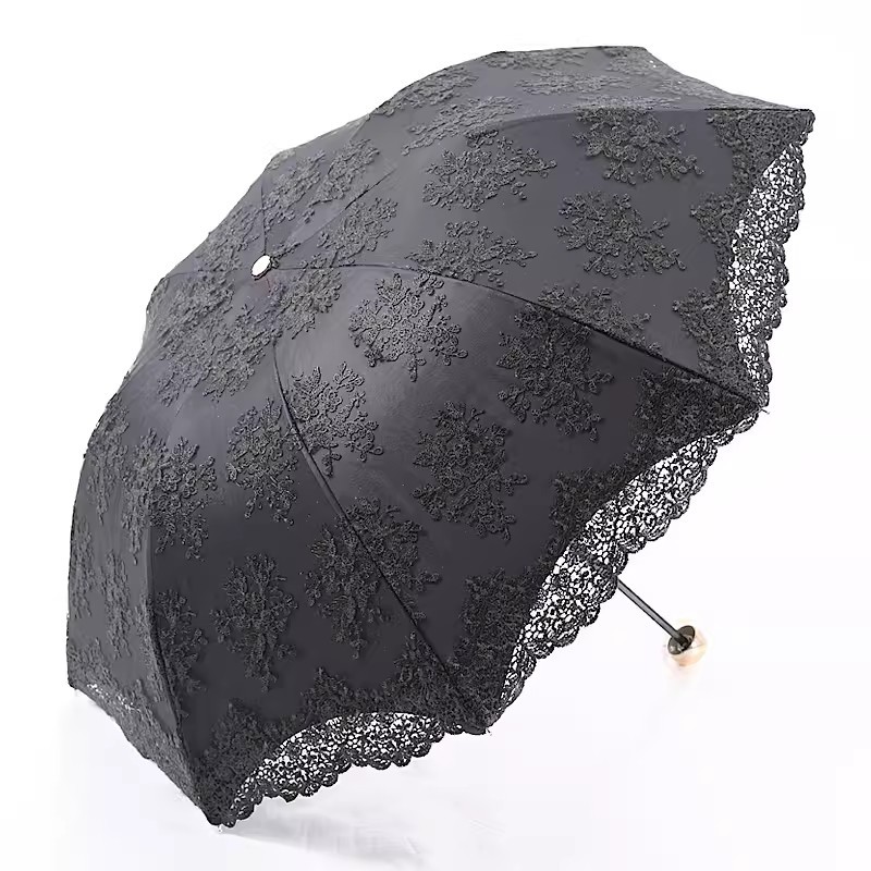 Embroidered Lace Parasol Gothic
