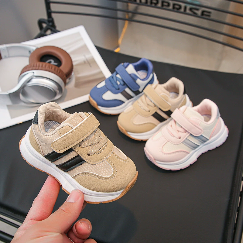 Спортивная обувь для мальчиков весной и осенью новая обувь для девочек легкая кожаная обувь для мальчиков