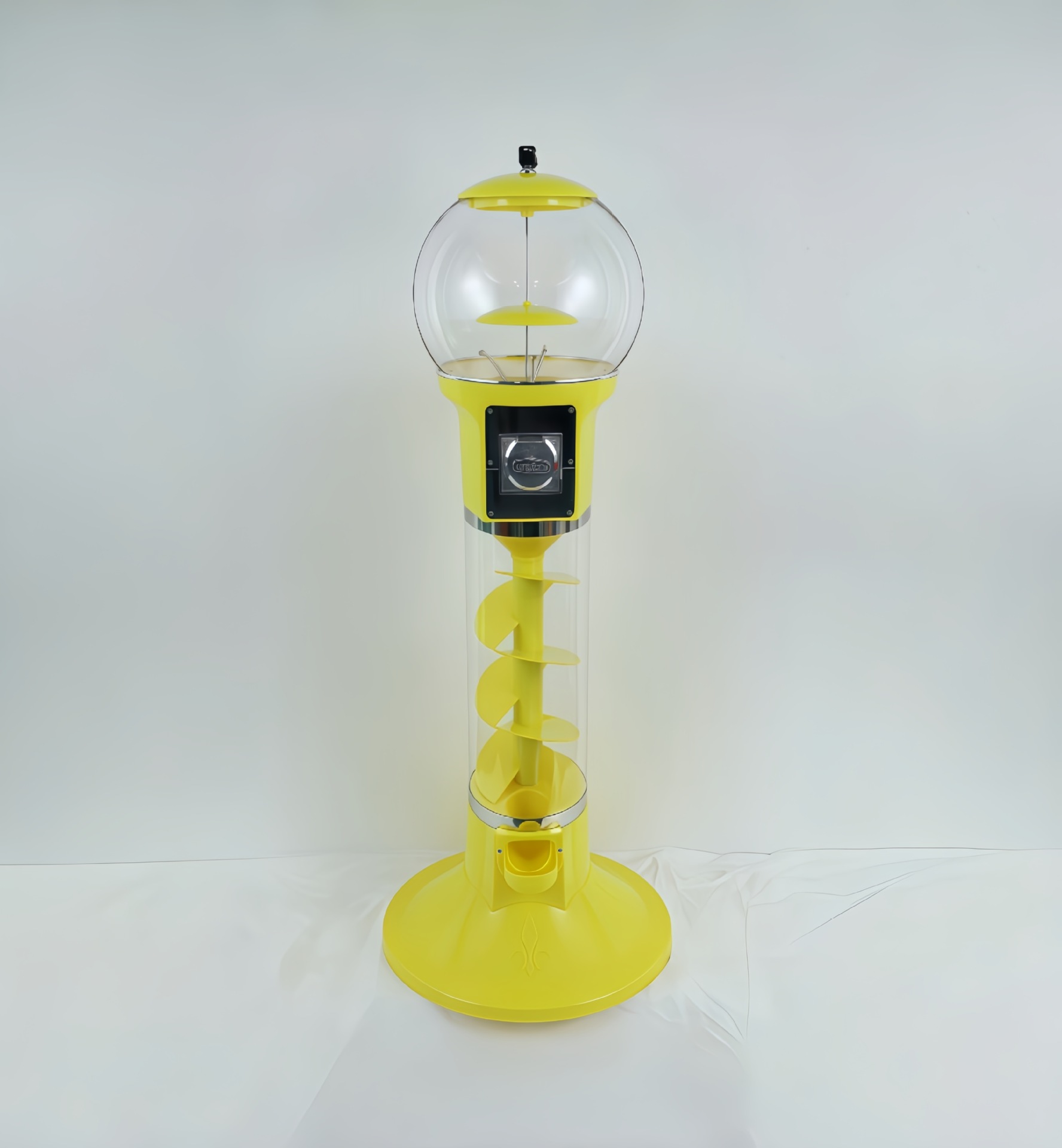 Máquina Expendedora de Cápsulas de Pie de PVC Operada por Monedas con Diseño Espiral