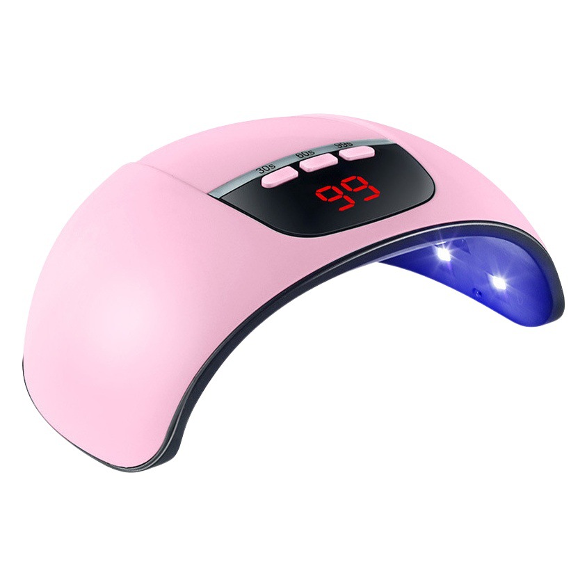 Mini lámpara de uñas portátil para gel, ideal para principiantes, 54W, máquina de terapia de luz UV portátil, secado rápido