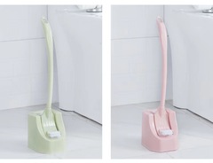 雙面加厚長柄去死角衛生刷 浴室廁所清潔縫隙帶底座馬桶刷套裝