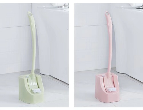 双面加厚长柄去死角卫生刷 浴室厕所清洁缝隙带底座马桶刷套装