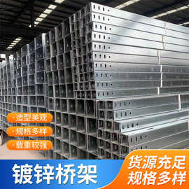 成都生产厂家批发镀锌桥架防火桥架托盘式100x50电线缆槽梯式桥架