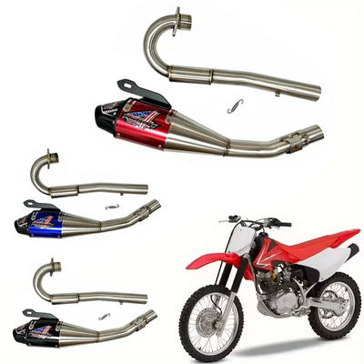 Suitable for Honda CRF230F CRF150F motorcycle exhaust system, full stainless steel