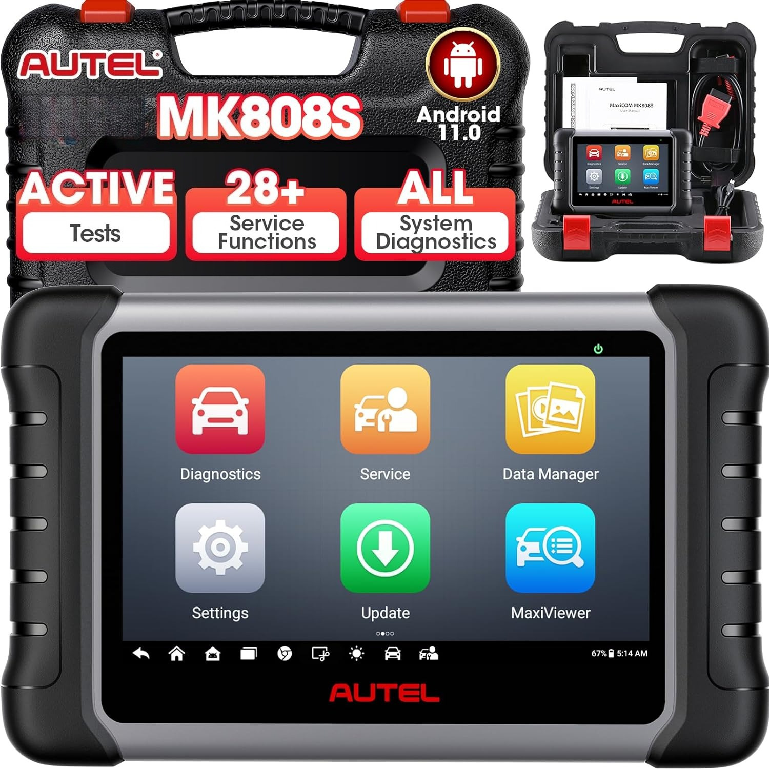 Autel MK808S Autel Automotive Diagnostic Instrument Overseas Version New Multifunctional Diagnostic Device