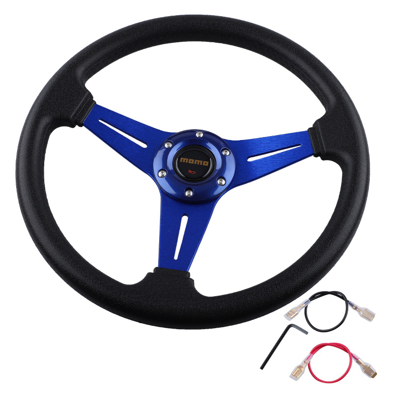 Car Modification Parts 14-Inch 350mm Pu Steering Wheel Competitive Gaming Kart Steering Wheel Racing Steering Wheel