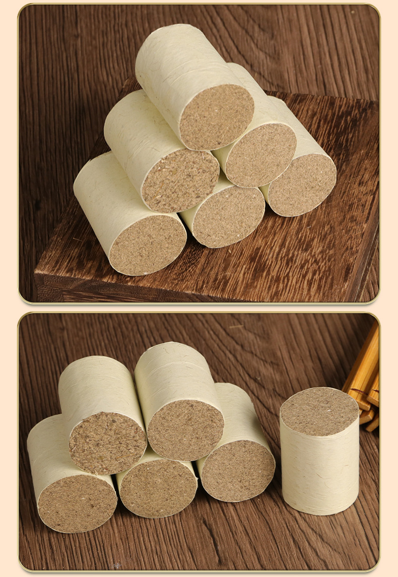 Moxa Stick Cones 3x4cm Ai Zhu Moxibustion Column for Wellness and Body Care 12 Pack preparation