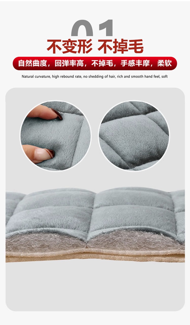 New car seat cushions, winter warm seat covers with backrest, universal fit for five-seater vehicles, five-seater car seat pads, available for drop shipping