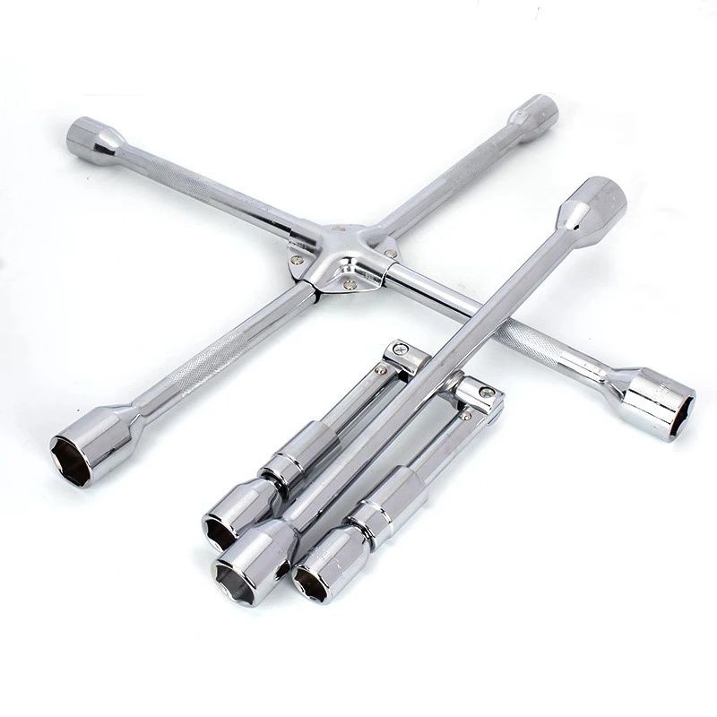 Llave para neumáticos genuina para reemplazo de neumáticos de emergencia en automóviles, llave cruzada para automóviles, llave de vaso de 22 mm para desmontaje que ahorra esfuerzo.