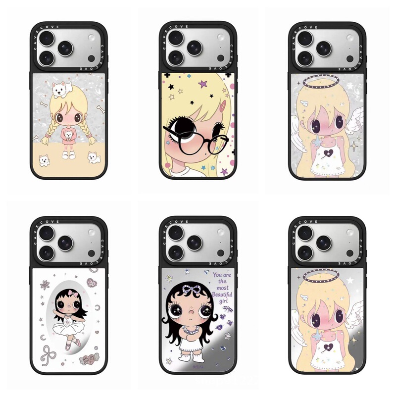 Autumn Girl Angel Little Jade Magnetic Case for Apple 17PM Phone, iPhone 16 Pro Protective Cover with Mirror Surface Autumn Girl Angel Little Jade Magnetic Case for Apple 17PM Phone, iPhone 16 Pro Protective Cover with Mirror Surface