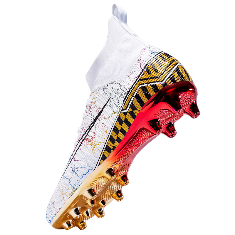Transfronterizo binbinniao zapatos de fútbol de los hombres de uñas largas rotas de alta superior transpirable zapatos de entrenamiento deportivo para estudiantes masculinos y femeninos hombres