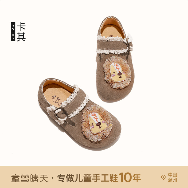 女童勃肯鞋软底小皮鞋2025新款秋季儿童鞋子3-12岁女宝真皮单鞋|undefined