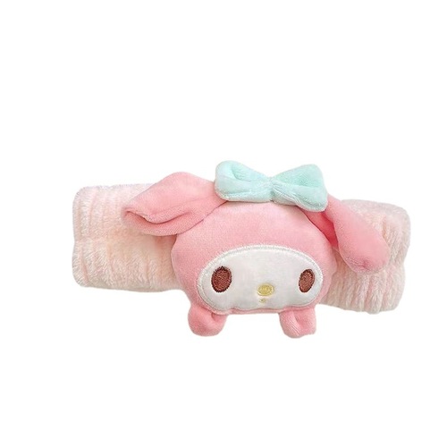 Sanrio Cartoon Plush Hairband Headband Cute Girly Heart Doll Hairband Face Washing Press Hair Anti-Slip Headgear
