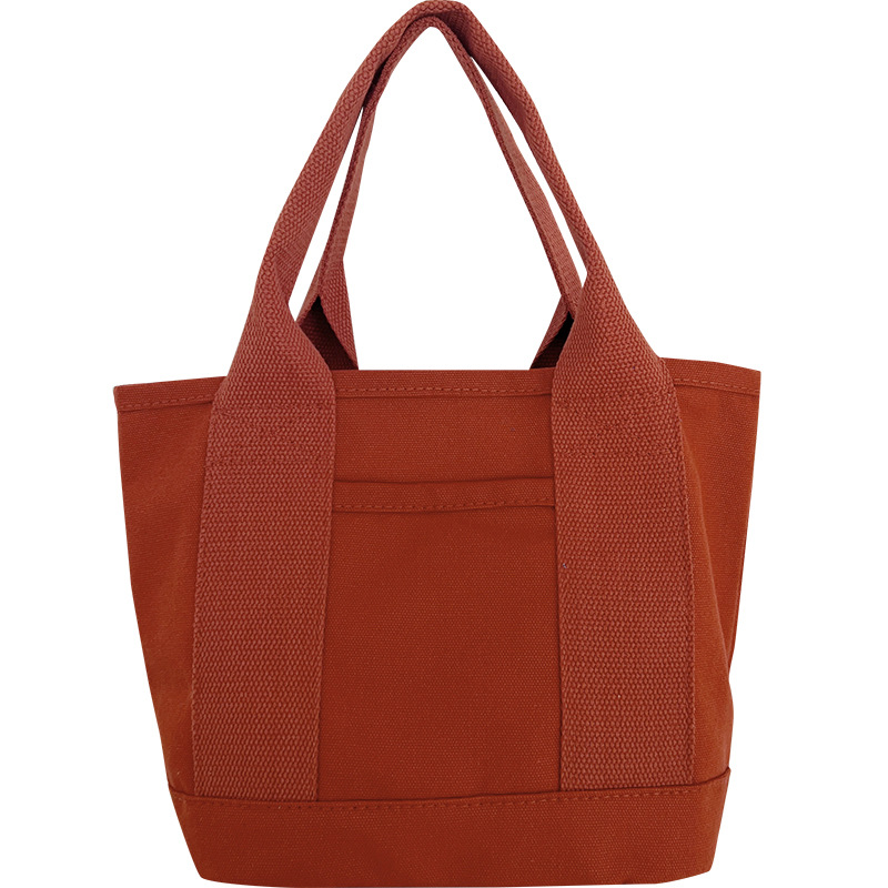 Bufan Liangpin/Cubo de estilo japonés bolsa de lona portátil tamaño pequeño artístico bolsa de almuerzo de pequeña capacidad bolsa de almuerzo ins