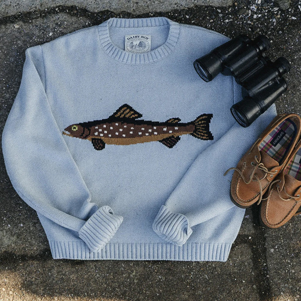 spring fashionable retro sweatshirt for leisure with a round collar