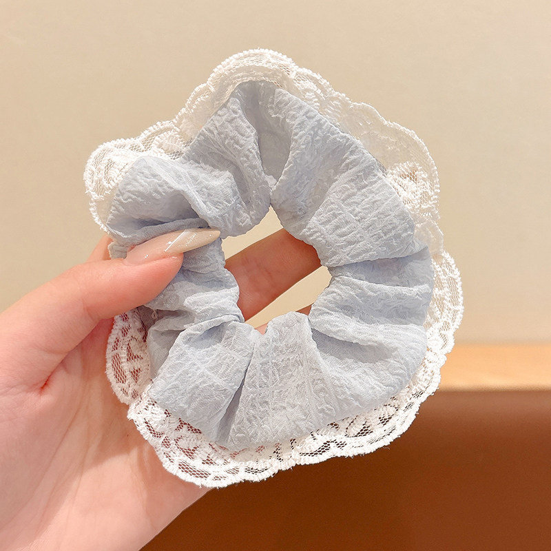 14# blue chiffon lace