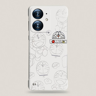 For Real Me Neo7SE Phone Case Hard Shell Borderless reamleneo7x New Style Simple Sketch Doraemon