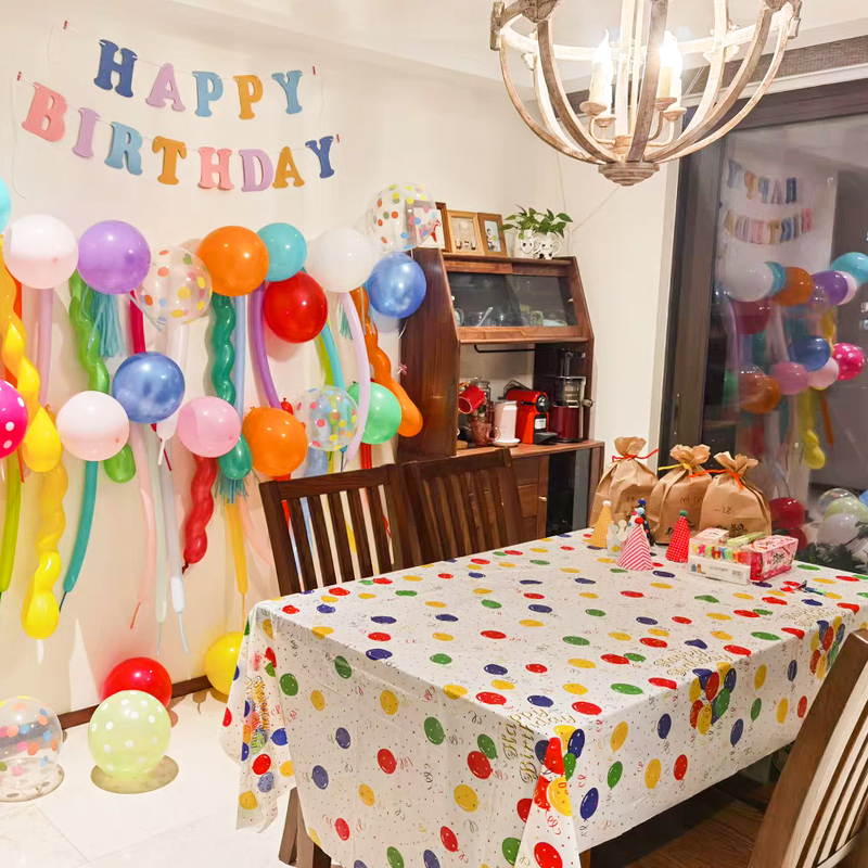 Disposable Tablecloth Rectangular Birthday Party Ins Style Decoration Home Baby Dessert Table Layout Thickeneded Picnic