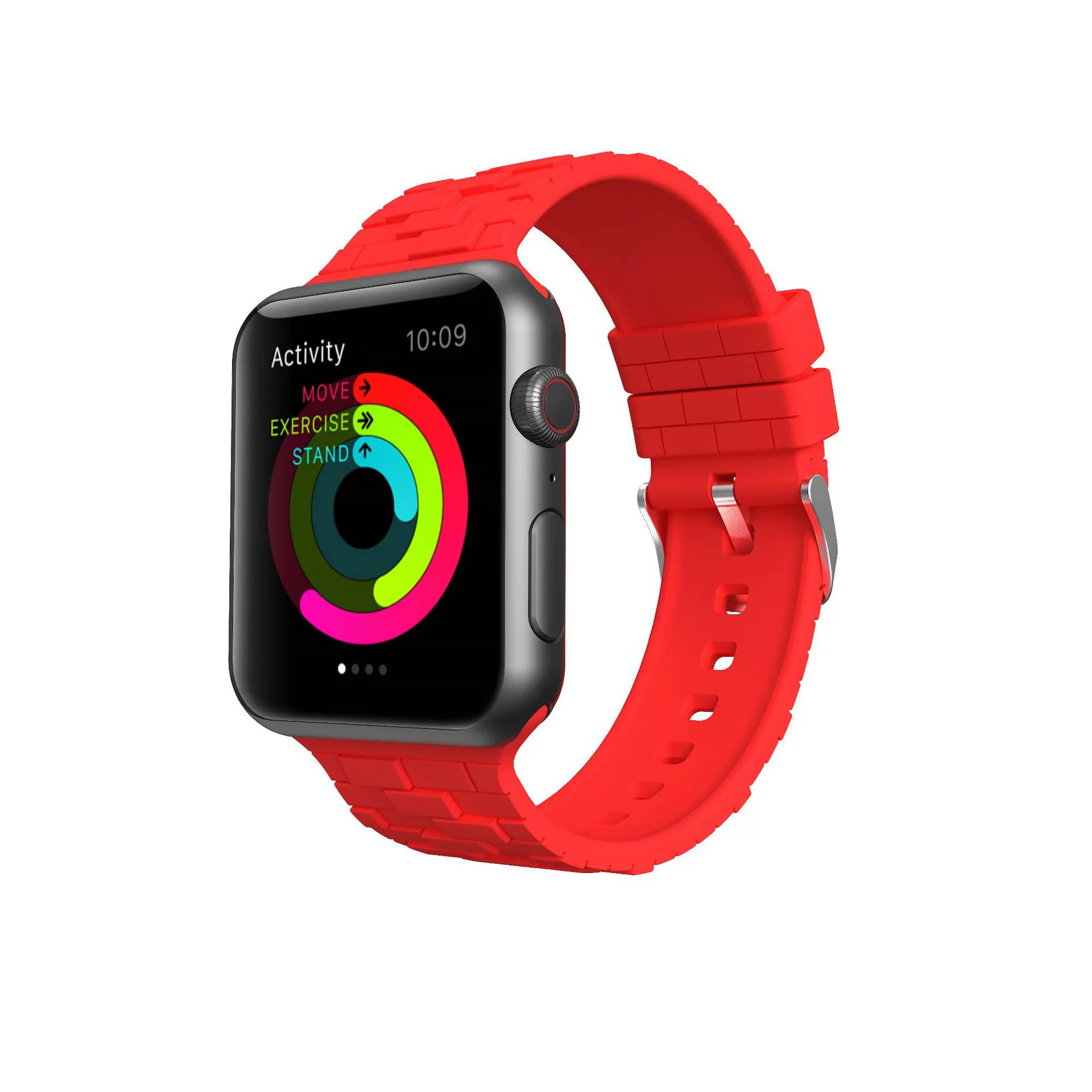 Apple, силиконовый ремешок для часов, кубик Рубика