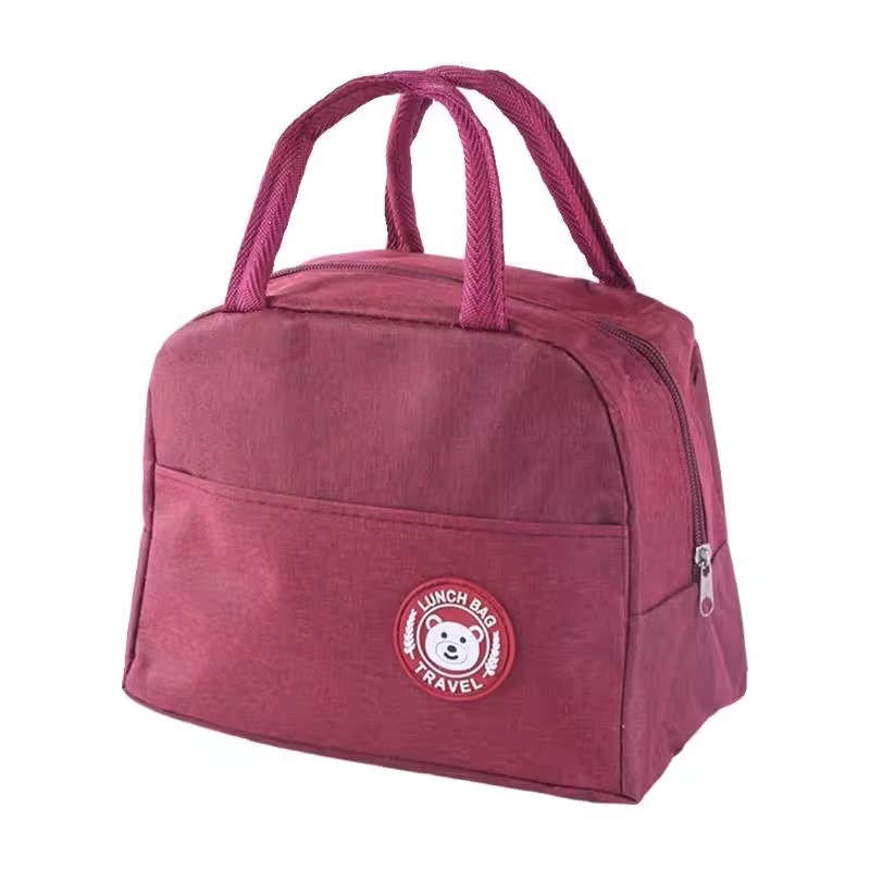 Bolsa de almuerzo, bolsa de mano, bolsa de almuerzo, bolsa de almuerzo, bolsa de aluminio de gran capacidad para estudiantes, bolsa de almuerzo.