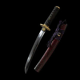 外贸手工胁差覆土烧刃日本刀东洋居合短刀一体刀wakizashi未开刃