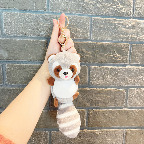 Fuzzy Teddy Bear Cute Backpack Charm Cartoon Wedding Plush Doll Grabber Toy Figure Keychain Batch Release Doll