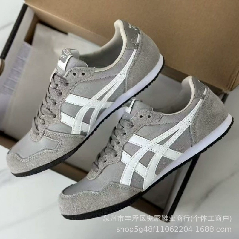 Кеды без шнурков Onitsuka Tiger, кожаные, повседневные универсальные, унисекс