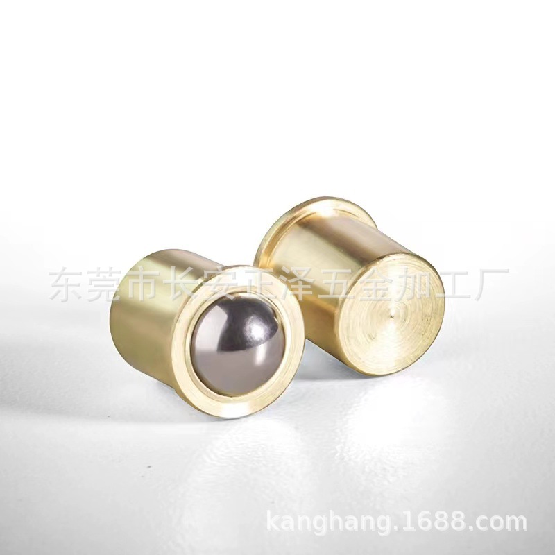 工厂直营压入式铜定位珠不锈钢波珠蓝色塑料POM碰珠