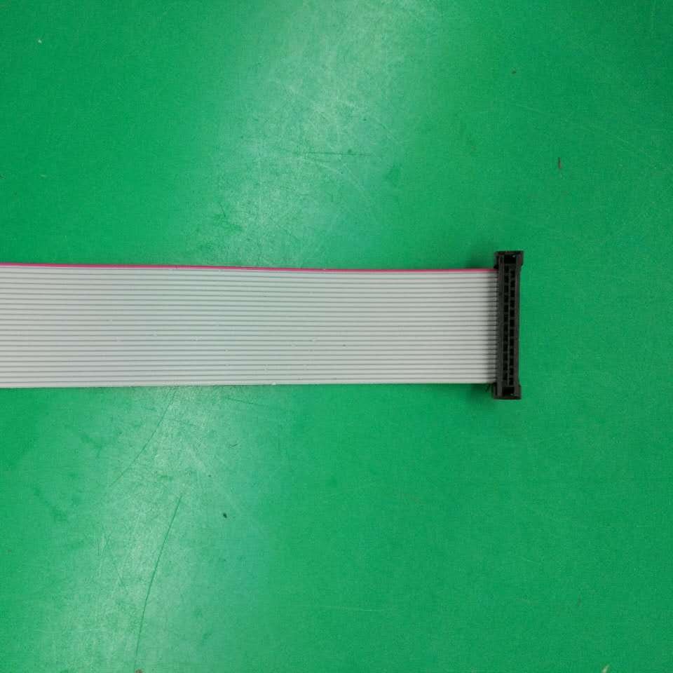 FC-24P双头线24pin针JTAG连接线 2.54mmAVR下载线 IDC灰排线250mm