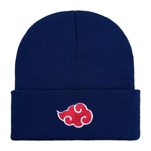 Naruto Shippuden Cloud Autumn/Winter Knitted Hat Cartoon Anime Warm Woolen Hat New Style Popular Cross-border Men Women Cold Hat