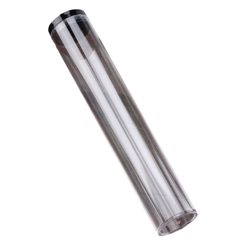 Plastic large capacity 50g 100g incense tube aloes sandalwood storage box acrylic incense tube transparent incense barrel